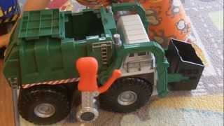 Garbage Truck Videos For Children l Green Toy Tonka Truck Picking Up Trash l Garbage Trucks Rule
