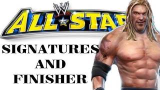 Edge - All Signatures and Finisher - WWE All Stars