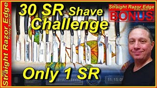 30 Straight Razor Shave Challenge Using Only 1 Straight Razor