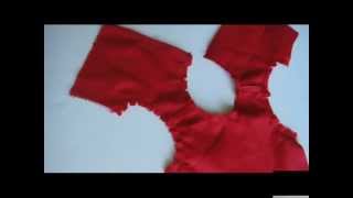 Как сшить для куклы ПЛАТЬЕ С ПОДКЛАДОМ How to sew doll DRESS WITH LINING