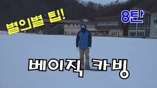 [스노우보드강습#8] 별의별 팁 8탄! 베이직카빙!