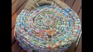 В доме полно газет? Сделайте сумки из газетных трубочек. Поделки из газетных трубочек