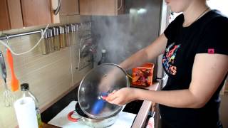 Жарка мяса на индукционной варочной панели(Electrolux EHH6340FOK)