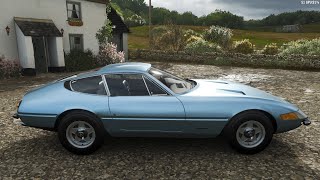 Forza Horizon 4 - 1968 Ferrari 365 GTB/4 - Car Show Speed Jump Crash Test . 1440p 60fps.