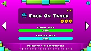 Geometry Dash Walkthrough - Back On Track (ALL COINS) | AsEpH Walkthrough