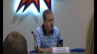 пресс конференция с главным тренером ХК Ижсталь Мышагиным