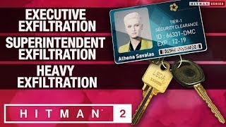 HITMAN 2 - "Executive, Superintendent and Heavy Exfiltration" Challenges