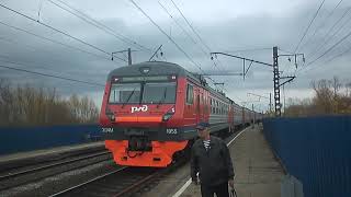 Электропоезд ЭД4М-0276/1055 в корпоративных цветах ОАО «РЖД»