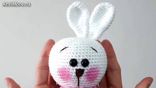 Амигуруми: схема Маленького Зайчика. Игрушки вязанные крючком. Free crochet patterns.