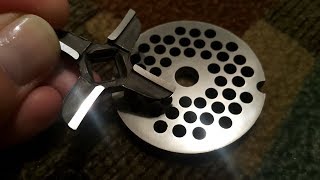 Заточка ножей мясорубки. Sharpening the knives of a meat grinder.