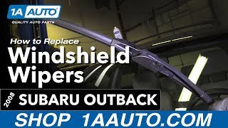 How to Replace Windshield Wipers 04-09 Subaru Outback