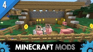 BERTERNAK BABI DI HALAMAN RUMAH! - Minecraft Survival Mods #4