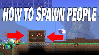 Terraria How To: Get The Guide Back How To Spawn NPC's, Villager, How to Make a House For NPC's