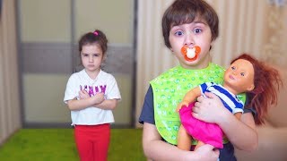 Камиль НЕ ХОЧЕТ играть В КУКЛЫ! Аминка НОВАЯ НЯНЯ! ! Для детей kids children