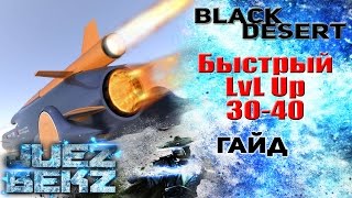 Black Desert Гайд: Быстрая прокачка с 30 - 40 LvL [Споты / Мобы]