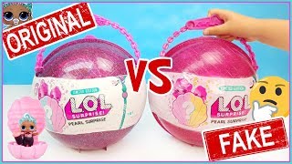 LOL Pearl Surprise Purple. LOL Surprise original vs fake. Limited Edition