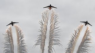 Ил-76МД  Роспуск с отстрелом и посадка сброс воды