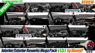 ETS2 (1.32) | tuning mod "Interior/Exterior Reworks Mega Pack" v1.3.1 by AlexeyP - review
