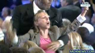 Donald Trump Interrupted By ANTI WAR Protesters! MOX News Responds To CODE PINK Founder