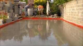 comment faire une dalle beton, how to make a concrete slab