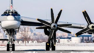 Вылет Ту-95МС на пуск крылатой ракеты воздушного базирования в рамках планового учения
