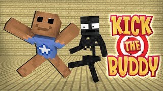 Monster School : KICK THE BUDDY GAME CHALLENGE - Minecraft Animation