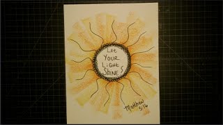 Scripture Art Journal Week 39 {Matthew 5:16}