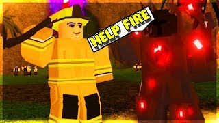 FIREFIGHTER CARRIES PEOPLE IN DUNGEON! (ROBLOX DUNGEON QUEST)