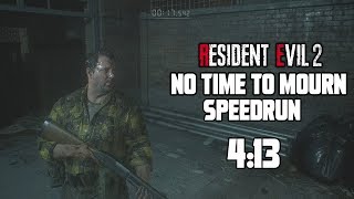 No Time To Mourn Speedrun (4:13) - Resident Evil 2 Remake DLC