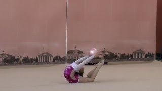 Бондарева Альона (мяч) 07.02.2016 Художественная гимнастика. Чемпионат Черниговской области