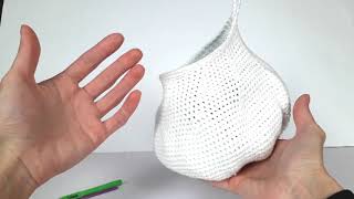 Подвесная корзинка (авоська) крючком. Корзинка для мелочей крючком. Обзор