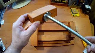 Сверлильный станок из дрели #2 Тиски. Drilling machine from.Wood vise