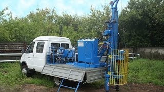 Геомаш: Бурение на установке ББУ 001-86 смонтированной на автомобиле ГАЗ-330273 «Газель»