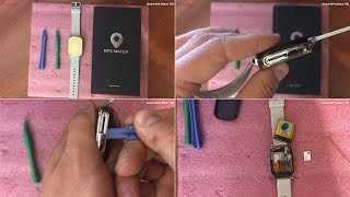 Часы с трекером Smart GPS Watch T58 разборка , вынимаем , ставим сим-карту правильно