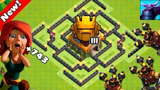 Clash Of Clans - New Update - TH7 Farming base 3 air defense ANTI EVERYTHING! - TH7 Trophy Base 2016