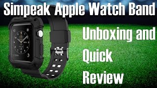 Simpeak Full Body Rugged Armor Protective Case for Apple Watch 1 and 2