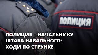 Полиция рекомендовала начальнику штаба Навального в Саратове ходить по струнке
