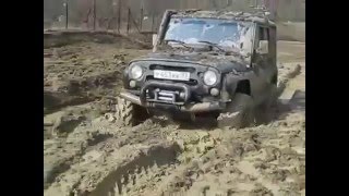 Тест УАЗа на тракторной резине FBel 16O белки. 4х4 UAZ