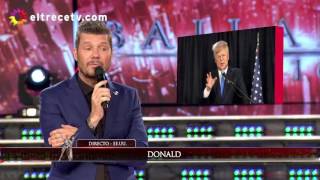 Donald Trump cerró su campaña en Showmatch