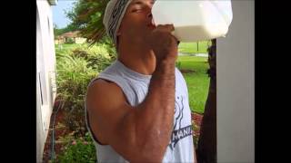 Muscle Link Vs 1 Gallon Milk Challenge!