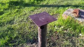 Винтовые сваи под баню. Начинаем крутить.