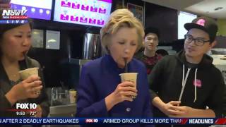 MUST WATCH: Hillary Clinton Tries Boba Milk Tea for FIRST TIME- FNN