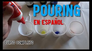 Cómo hacer POURING | Cómo prepararlo y pintar un CUADRO FACILMENTE con ACRÍLICOS FLUIDOS en español