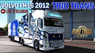 ETS2 1.34х●Карта Europe (Дефолт)●VOLVO FH16 2012 TRIO TRANS●Live Stream●На руле Logitech G27
