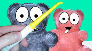 Красный Ледяной Желейный Медведь Валера и Черный