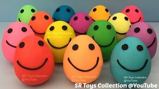 Play Doh Smiley Face Surprise Eggs Octonauts Pokemon Pikachu Anpanman Donald Duck Lalaloopsy Toys