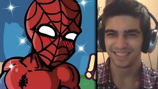 Флаттер реагирует - Человек-Паук в Кавай Мире | Spiderman in the Kawaii World