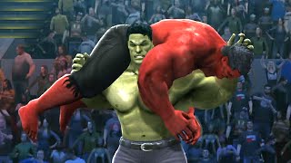 HULK VS RED HULK - Hell In A Cell Match - EPIC Battle - WWE 2K14