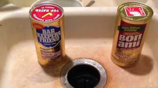kitchen cleaner Bon Ami vs Bar Keepers Friend