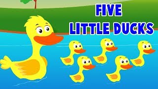 cinco pequenos patos | Vídeo Para Crianças | Five Little Ducks | Kids Channel Português